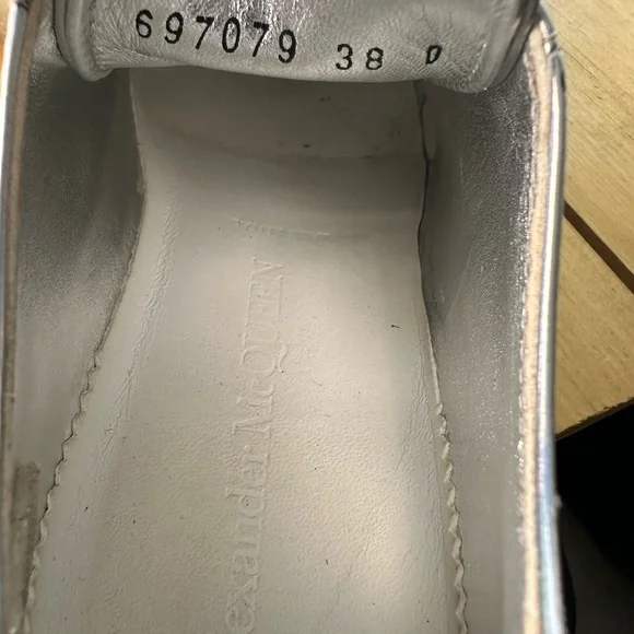 Alexander McQueen Tread Slick Iridescent Sparkle Translucent Sneaker Boots 38 - Picture 11 of 11